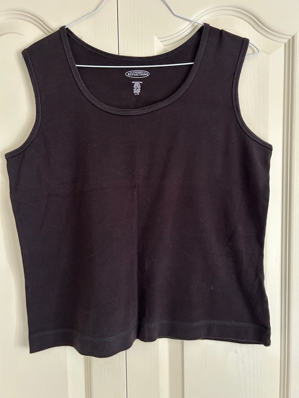 Northern Reflections  Black Sleeveless Tank Top